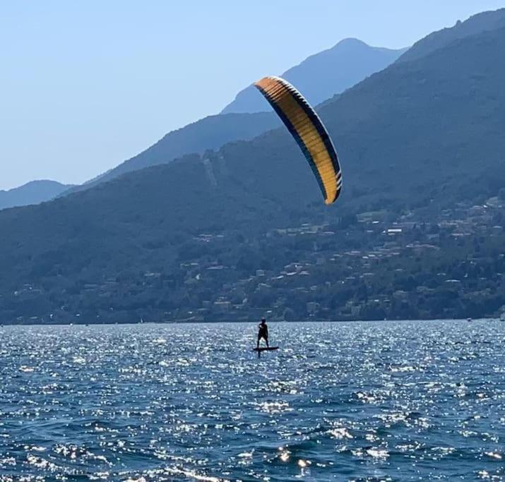 Lago-Apartment Midy, Sfeervol, Zwembad, Airco Domaso Luaran gambar
